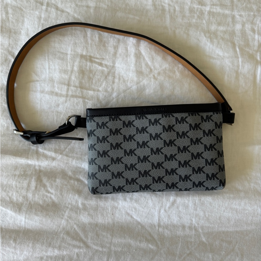 Michael Kors MK logo leather belt bag